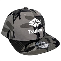 シリコンラバーフラットバイザーキャップ(グレーカモ)